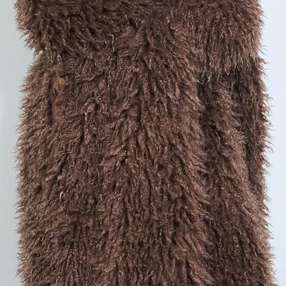 Women's Long Faux Fur Coat | Oversized Style – Sunnyday